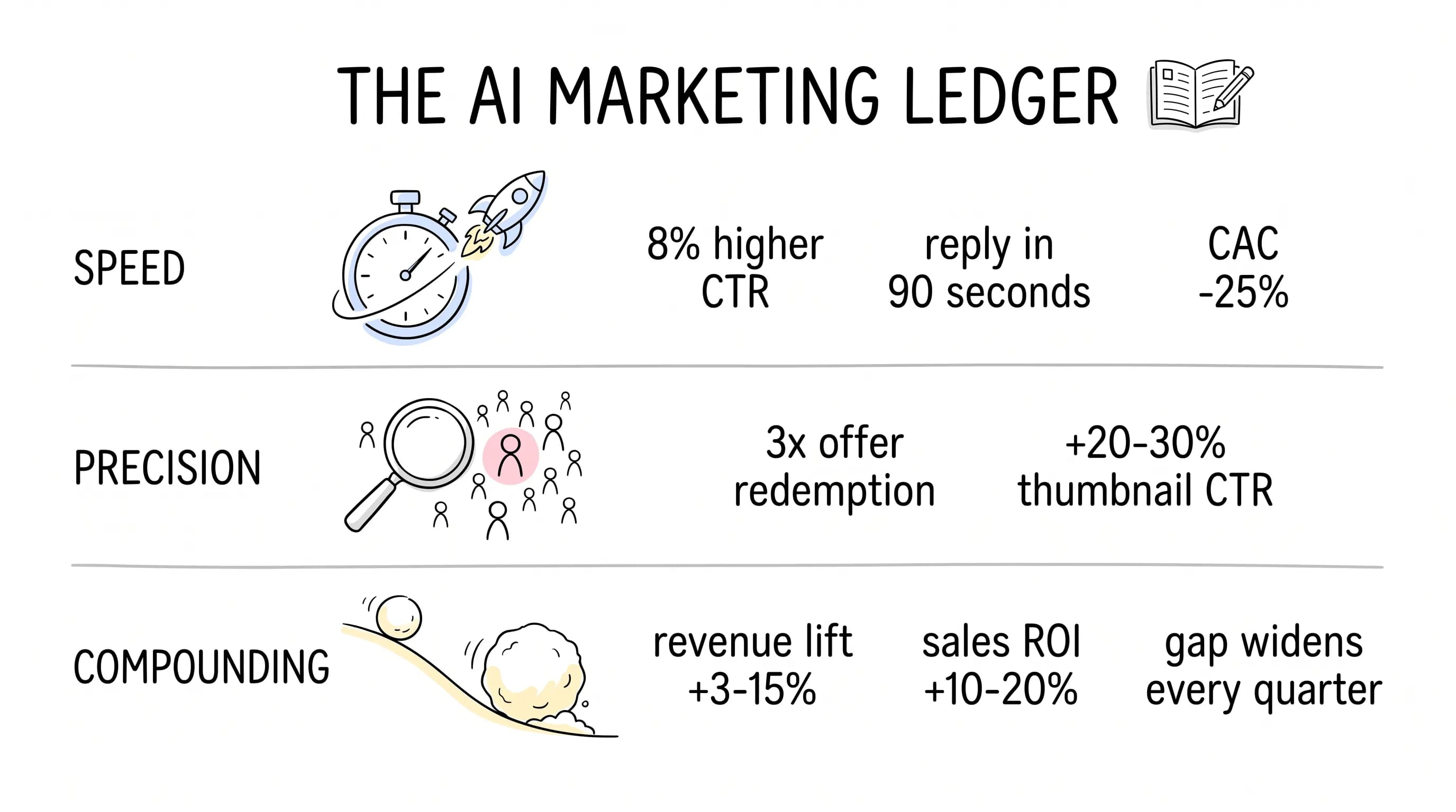 AI 营销有没有真回报?我给你讲 10 个故事,每个都带着账本