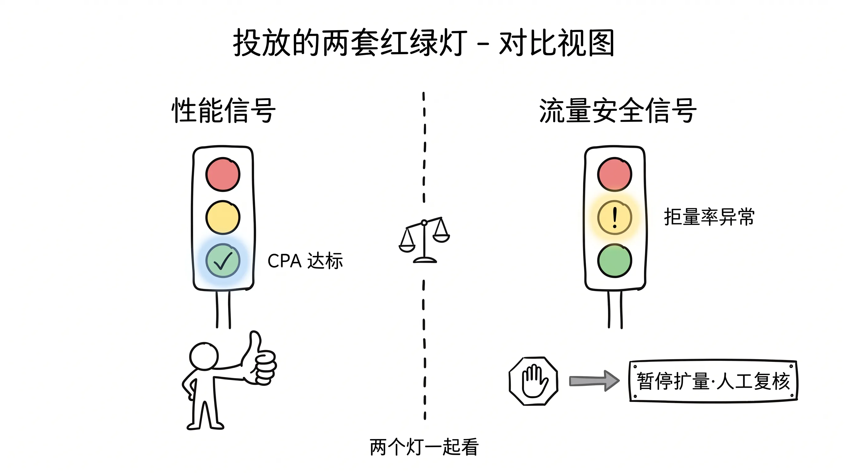 投放的两套红绿灯:性能灯绿不等于安全灯绿