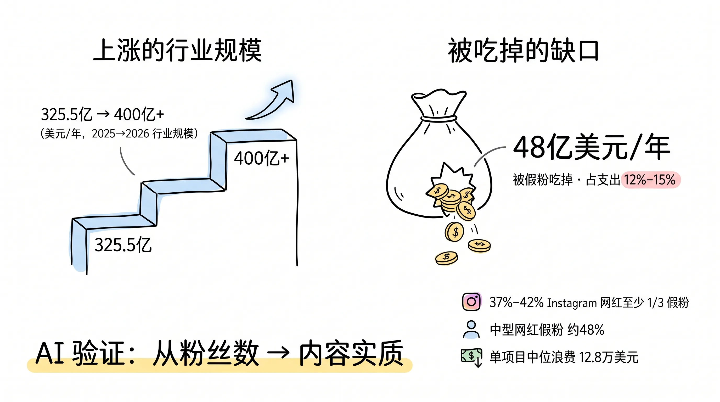 网红营销信任缺口:一年 48 亿美元被假粉吃掉