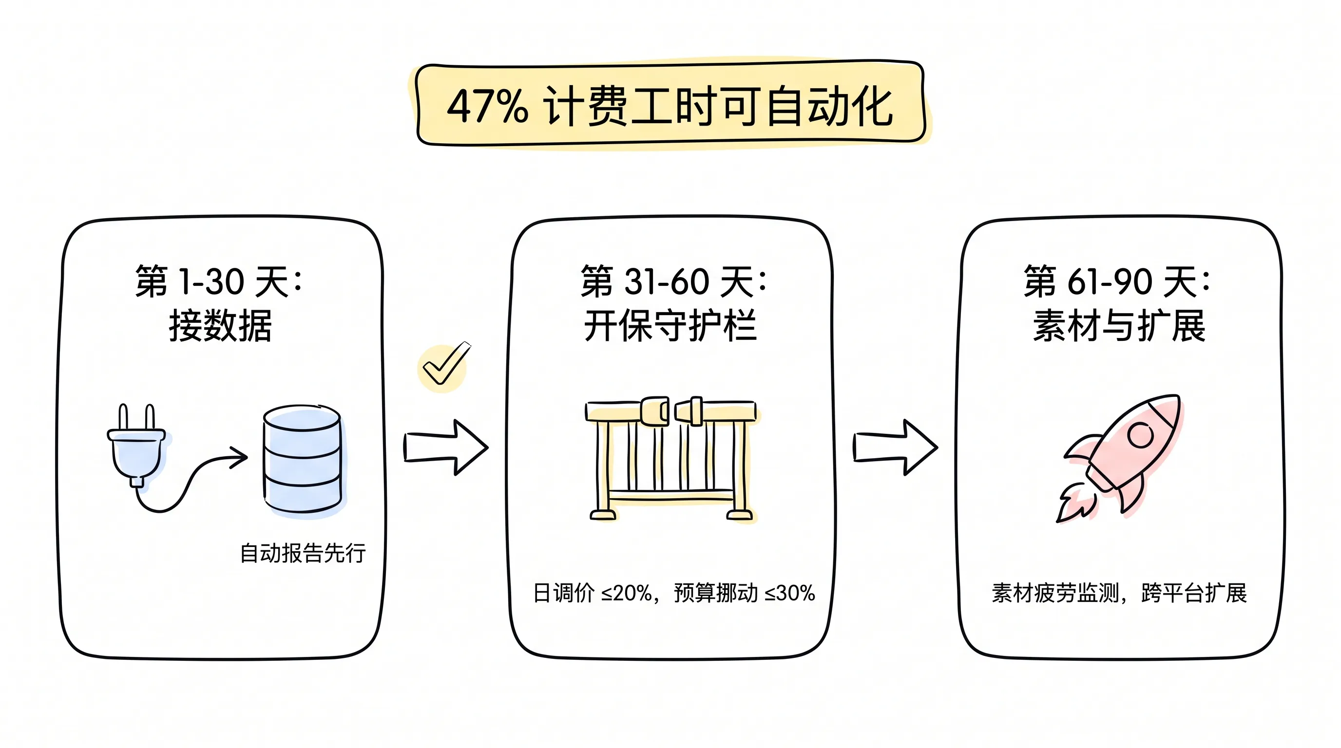 广告自动化 90 天路线图